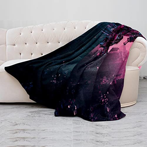 Couverture polaire science-fiction 150x200 cm plaid microfibre canapé lit
