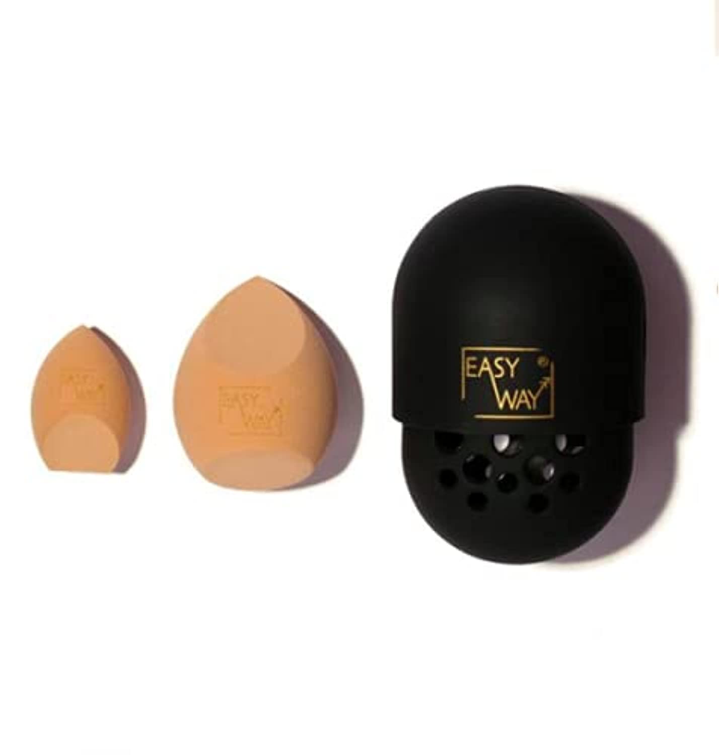 Vineen Easy way soft skin beauty blender suitable for undereyes face and body with a waterproof case