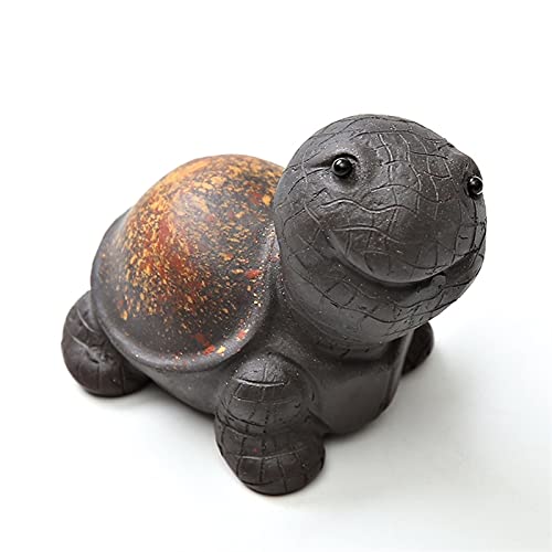 XinQing Sculpture Violet Argile Tea Animaux Tortue Mignonne Zisha Theapots Théières Accessoires de thé Cover