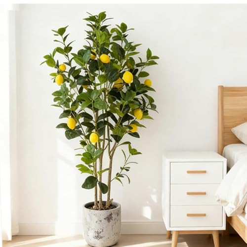 5FT Artificial Lemon Tree (150cm) Potted Faux Lemon Plant by PeacefulHues - Used condition - Image 5