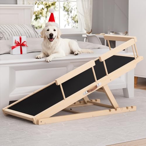 Chuiendi Dog Ramp for High Bed