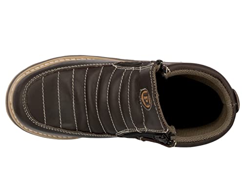 Cowboy Professional Mens 300W Brown Work Boots Leather Slip Resistant Soft Toe4