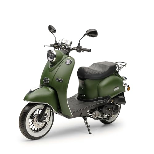 Motorroller 50 ccm Burnout MiniMe 2.0 Mattgrün 45 km/h