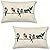 Outdoor Lumbar Birds Throw Pillow Covers 12x20 Set of 2 Fall Pillow Covers Rectangle Cushion Covers for Sofa Couch Patio Garden Seasonal Decoration