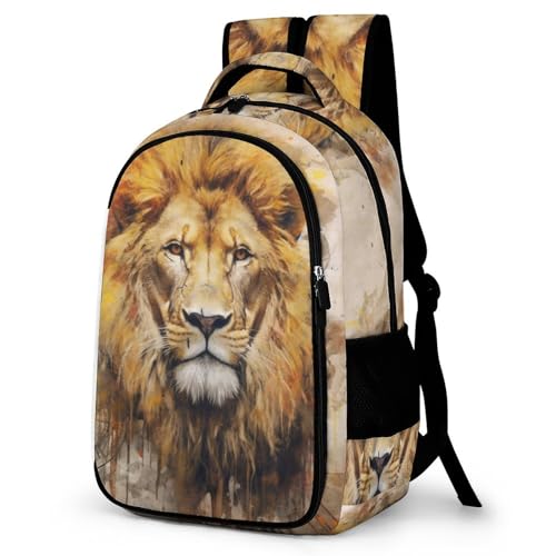 WCEECE Sac À Dos College Animal Lion Cartable College Sac A Dos Pour Enfants Cartable Primaire Garcon Sac Label Sac A Dos Enfant Sac A Dos Primaire Fille