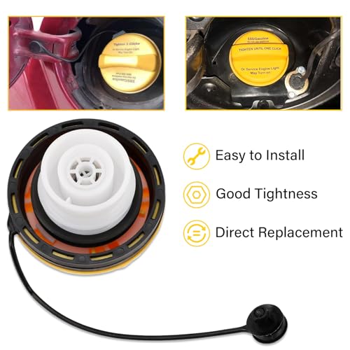 Image of Chevrolet Express & Silverado Fuel Cap - Fit 1500-3500, Suburban, Tahoe & GMC Savana 1500-4500, Sierra 1500-3500 HD, Yukon XL - Replaces GT359 22921366