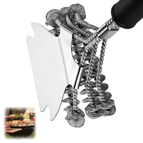Borstenfreie Grillbürste mit scharfem Schaber, Premium Grillreiniger und Schaber-Zubehör, geeignet für alle Grillwerkzeuge, reinigt mühelos Metallgrills und Porzellanroste ohne Beschädigung Borstenfreie Grillbürste mit scharfem Schaber, Premium Grillreiniger und Schaber-Zubehör, geeignet für alle Grillwerkzeuge, reinigt mühelos Metallgrills und Porzellanroste ohne Beschädigung