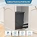 Pull Out Trash Can Under Cabinet,Black Cabinet Garbage Can Pull Out Kit with Door Mounting Kit,Heavy Duty Ball-Bearing Slider -Waste Bin Not Included