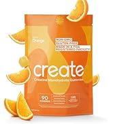 Create Creatine Monohydrate Gummies for Men & Women, Boost Focus, Strength, and Endurance, Anti-M...