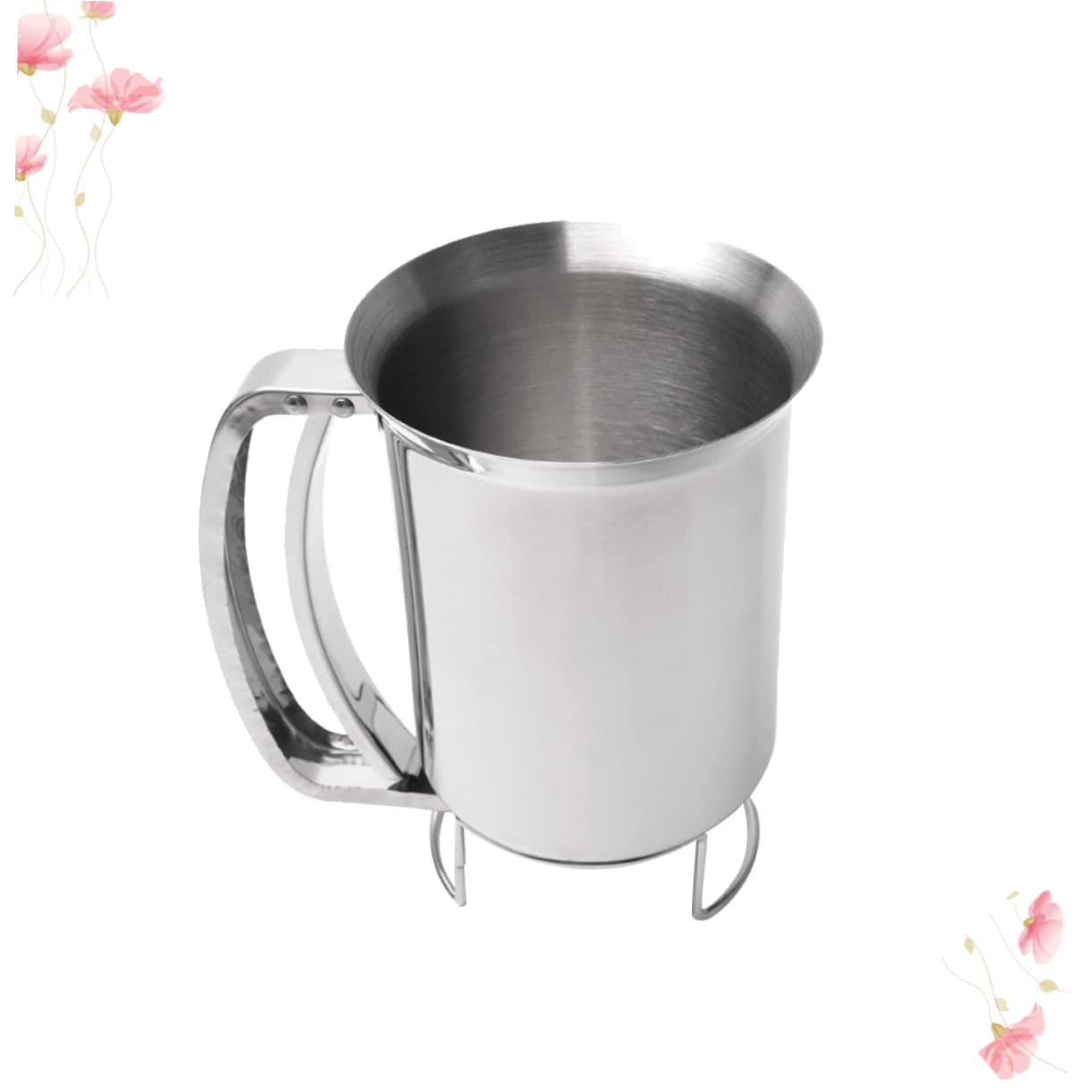 MAGICLULU Handheld Stainless Steel Batter Dispenser Food Grade Funnel for Home Baking for Pancakes Cupcakes Waffles Crepes Mess Portion Control Corrosion