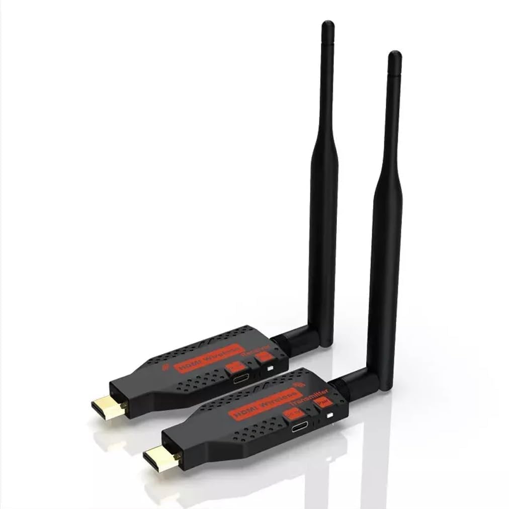 GR Deals Wireless HDMI Transmitter and Receiver, Plug and Play, 350FT Long Range 2.-4G/5-G 1080P HD Output Wireless HDMI Extender Kit for Streaming Video/Audio from Laptop, PC to HDTV/Projector-100M.-image-10