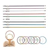 18 Pcs Stainless Steel Rubber-Coated Key Rings – 2mm Thick, 6-Inch Loops Compatible With Labubu Keys, Luggage Tags, Kitchen Utensils, ID Cards – Assorted Colors, 9 Colors & 2 Each