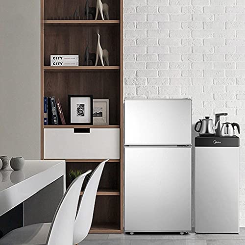 Compacte koelkast 108 L vriezer met verstelbare verwijderbare glazen planken met LED-verlichting Mechanische bediening… - Image 8