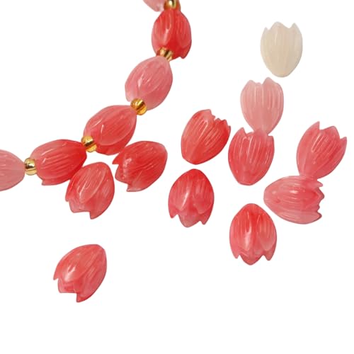 Perles de jasmin de corail rose fabrication de bijoux raffinés