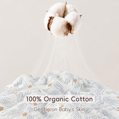 Image of david's kids 3 Pack 100% Organic Cotton Baby Sleep Sack 18-24 Months, Ultra Soft Baby Wearable Blankets with 2-Way Zipper, Comfy Toddler Sleep Sack for Boys Girls Neutral, X-Large Size, Star