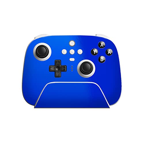 SopiGuard Sticker Skin for 8Bitdo Ultimate Wireless Controller Front and Buttons (Gloss Fire Blue)