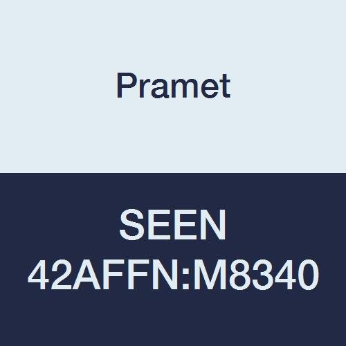 SEEN 42AFFN:M8340 Stainless Steel and Super Alloys (P40,M30,S30) Carbide Milling Insert, Flat Top, PVD, 90 Degree Square, Black (Pack of 10)