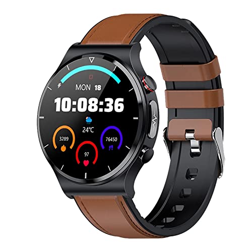 ZGZYL E88 Smart Watch Mit Thermometer/Blutdruck/Blut Sauerstoff/EKG/Herzfrequenzüberwachungsuhr Aktivität Tracker wasserdichte Sportuhr,B Cover