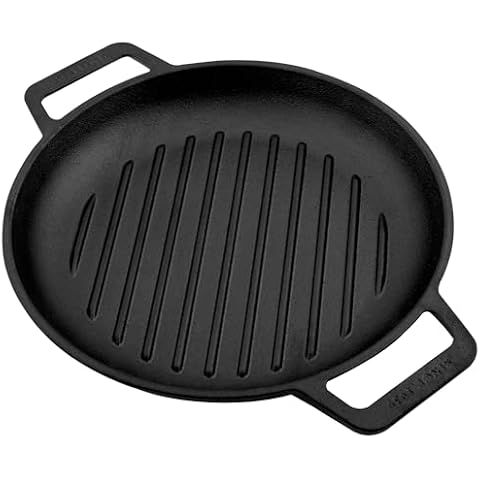Victoria Cast Iron Round Grill Pan Cover