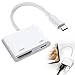 Produktbild Lightning auf HDMI Digital AV Adapter,USB-C auf HDMI Adapter 4K @ 60Hz USB 3.1 Typ C Digital AV HDMI 2.0,Usb C 4k HD Schnellladeübertragung Datenadapter Video Audio-Sync-Bildschirmkonverter 2in1 Pvc