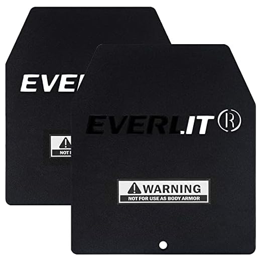 EVERLIT Weight Plates 5.75 LB/ 8.75 LB Pairs for Tactical Weighted Vest, WOD, Strength Training, Cross Training, Running, Workout, for Men and Women