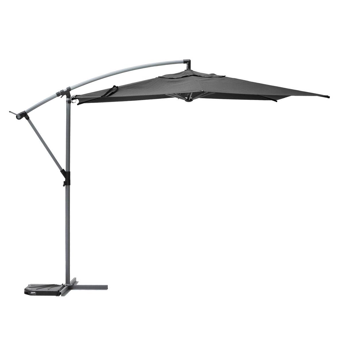 Hespéride Parasol Décentré Manao, Diamètre 3 m, Ardoise