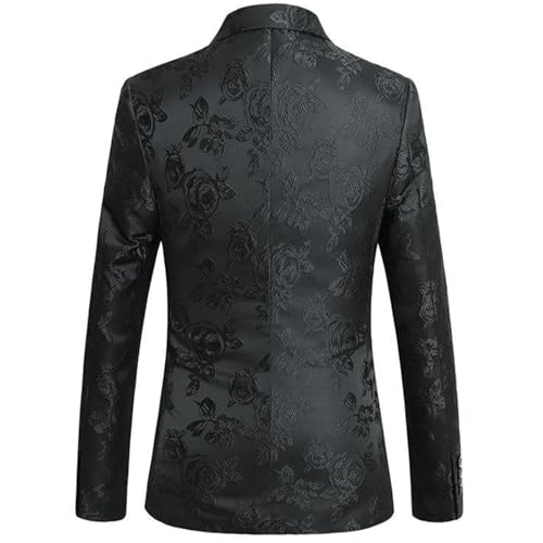 Mens Floral Tuxedo Jacket Big and Tall Men Stylish Jacquard Suit Blazer Jacket Dinner Party Wedding Prom Tuxedo Coat3