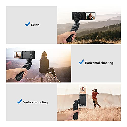 Shooting Grip Replace Sony Gp-Vpt1 Camera Remote Tripod For Sony Zv1 A7S Iii A7R Iv A7Riii A6600 A6500 A6400 Hdr-Cx440 Hdr-Cx450 With Extra Power On/Off Function, 360° Pan And 180° Tilt #TOP2