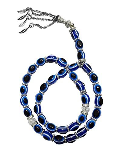Prayer Worry Beads Sibha Sebha Tasbeeh Subha Misbaha Tasbih Masbaha Hamsa Blue Evil Eye Islamic Muslim Islam 33 Bead Salah Salat Rosary Namaz Dhikr Zikr Thikr 8mm Allah Muhammad Gift Eid Ramadan Prayer Worry Beads Sibha Sebha Tasbeeh Subha Misbaha Tasbih Masbaha Hamsa Blue Evil Eye Islamic Muslim Islam 33 Bead Salah Salat Rosary Namaz Dhikr Zikr Thikr 8mm Allah Muhammad Gift Eid Ramadan