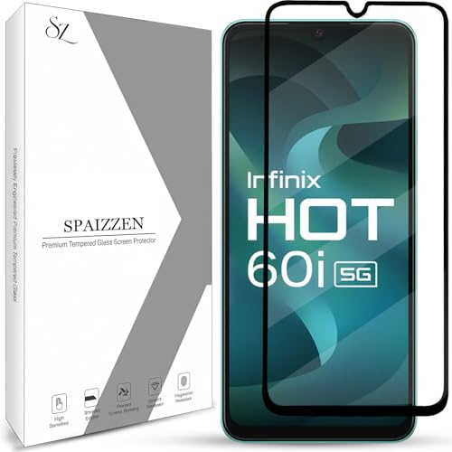 Image of Tempered Glass Screen Protector Compatible for Infinix HOT 60i 5G / Infinix HOT 60i with Edge to Edge Coverage and Easy Installation Kit