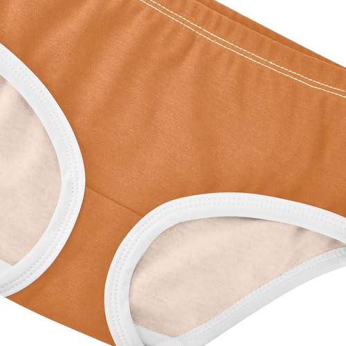 Joisal Orange Solid Color Toddlers Underwear Floral 2t Cotton Little Girl Panties Fancy Undies Kids Briefs4