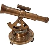 Antique Brass Nautical Alidade Telescope Compass Surveying Theodolite Marine Home/Office Table Decor Antique Survey Transit Telescope Instrument Compass