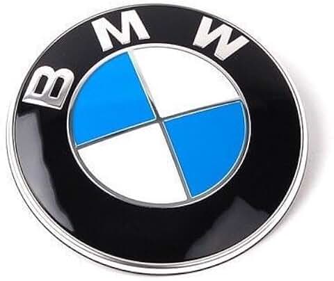 BMW純正部品 【 純正エンブレム 82mm 1個 ・ 純正グロメット 2個 】 セット 51148132375 [並行輸入品]