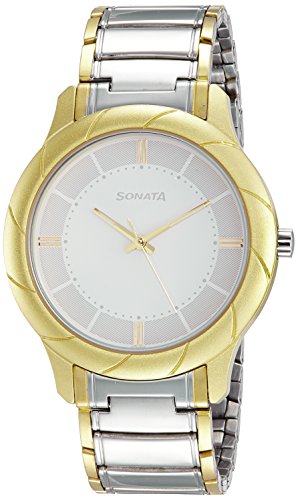 Sonata Wedding Collection Analog White Dial Men’s Watch-NL7125BM02