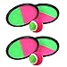 Jeu de Lancer et Attraper des Balles,4 Palettes et 2 balles,Jeu de Lancer et d'attraper pour Sport,Plage,Fête,Cadeaux Créatifs