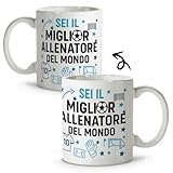 LolaPix Tazza ALLENATORE DI CALCIO. Tazze Divertenti. Tazza da 330 ml ALLENATORE DI CALCIO