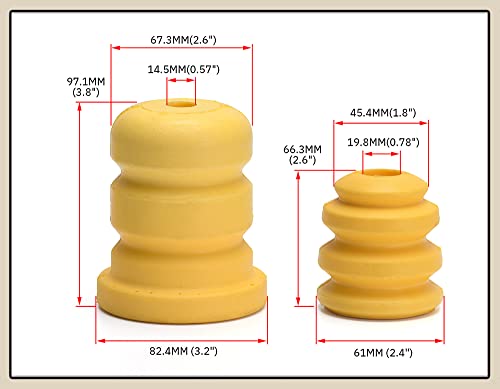 Cheriezing 4 Pcs Lower Suspension Control Arm Bumper Front & Rear For Cadillac Chevy Gmc Truck Replaces 905-208 15153958 15039397 #TOP3