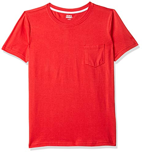 Image of Amazon Brand - Jam & Honey Boys T-Shirt (Pack of 2) - Soft and Comfortable, Round Neck, Print Pattern, 100% Cotton Material