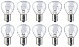 Pack of 10 bulbs #1139, 12.8 Volt, 13.31 Watt, RP11 Shape, BA15s base