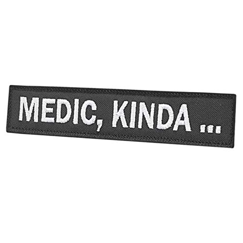 LEGEEON Medic Kinda Name Tape 1x5 Morale Tactical Military Fastener Patch
