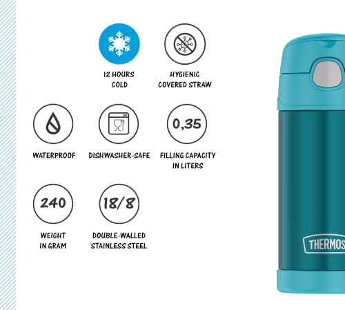 THERMOS kids FUNTAINER Thermosflasche 0,35 l, 12 h kalt, ocean teal – Ansicht 5