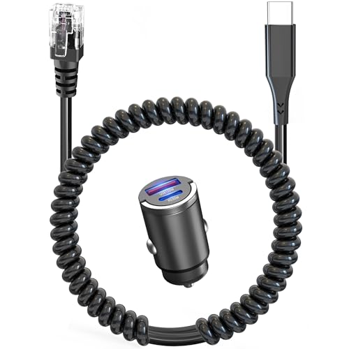 Radar Detector Cable,USB-C to RJ11 Plug Charging Kit,with Automatic Recognition