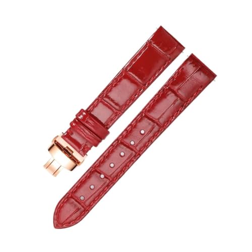 Bracelet montre Cartier Santos Dumont 19mm cuir vachette motif croco