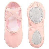 Ballettschuhe Tanzschuhe Ballerinas ballettschläppchen tanzschläppchen Gymnastikschuhe Segeltuch für Mädchen Kinder Damen,Rosa 33 …