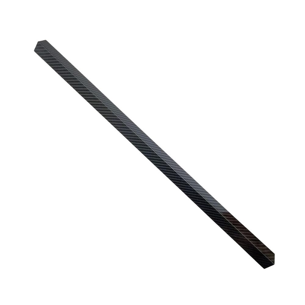 Tubo quadrato in fibra di carbonio, 1 pezz0, finitura opaca, 420 mm, asta cava in twill avvolta in rotolo 3K, spessore parete 1 mm(25x25x600mm)