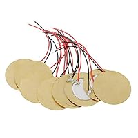 10pcs 35mm Piezo Elemente Sound Trigger Drum Disc+ Draht Kupfer