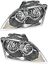 Headlights Headlamps Left & Right Pair Set for 04-06 Chrysler Pacifica