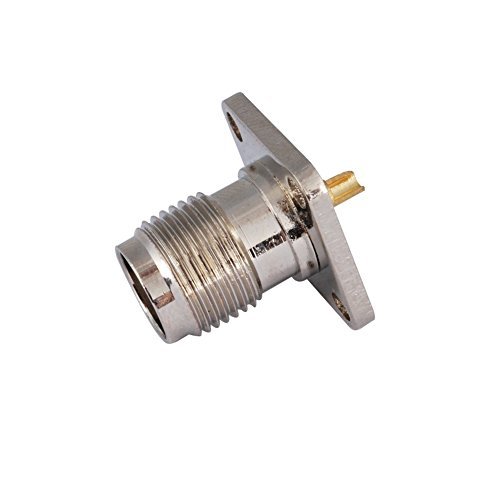 2pcs Rf Wire Terminal Copper Alloy Connector TNC 4 Hole Panel Mount Jack with Solder Cup Ships from USA