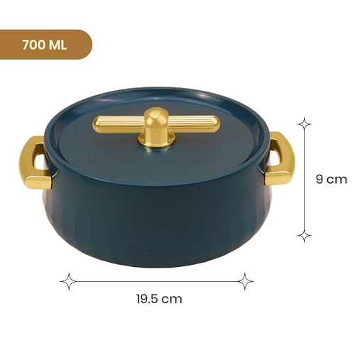 Image of SELVEL Elegance Casserole | Advanced PU Insulation | Elegant Design Hot Pot | Hot Case Keeps Food Hot & Fresh for Hours | Serve Chapati, roti, Biryani and More (Emerald Green, 700)
