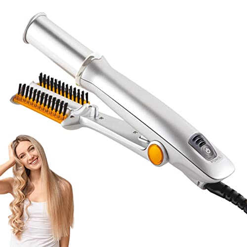 Hair Straightener and Curler 2 in 1, Hair Straightener and Curling for Women, Ceramic Flat Iron, Hair Brush Straightener for Thick Hair, 3 Adjustable Modes